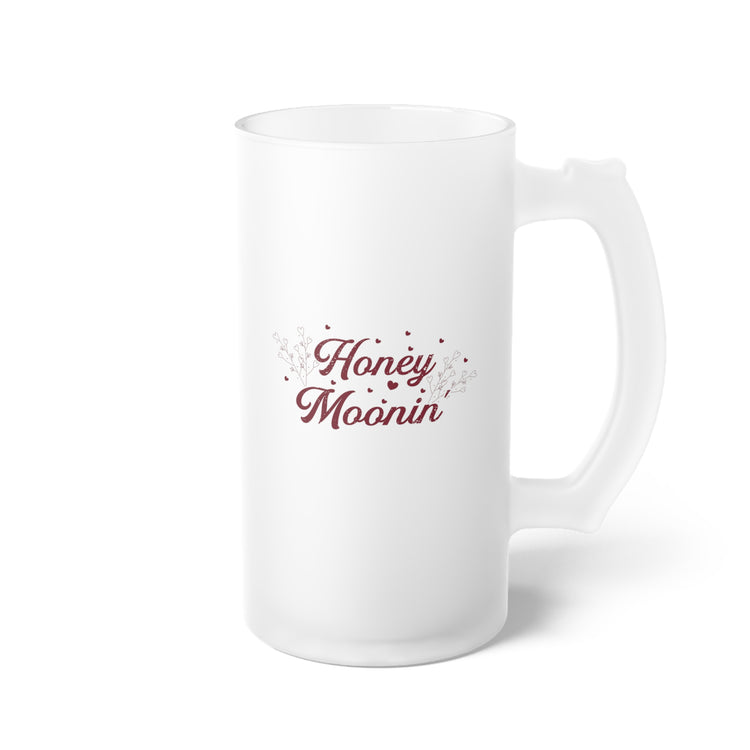 Novelty Honeymoon Newlywed Marriage Nuptials Events Fun Frosted Glass Beer Mug