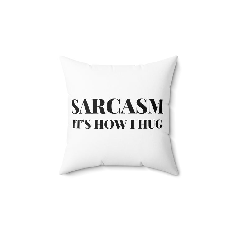 Humorous Sarcastic Introverts Behaviors Statements Line Spun Polyester Square Pillow