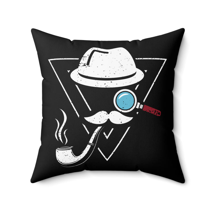 Funny Investigating Reporters Inspectors Humorous Investigators Gag Spun Polyester Square Pillow