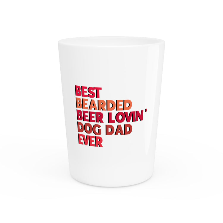 Humorous Labradoodle Pet Enthusiast Tee Shirt Gift  | Novelty Cool Bearded Lovin Dog Dad Beard Men Women T Shirt Shot Glass