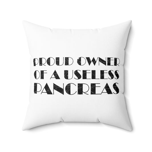 Hilarious Sickness Malignant Disease Pancreas Cognizance Spun Polyester Square Pillow