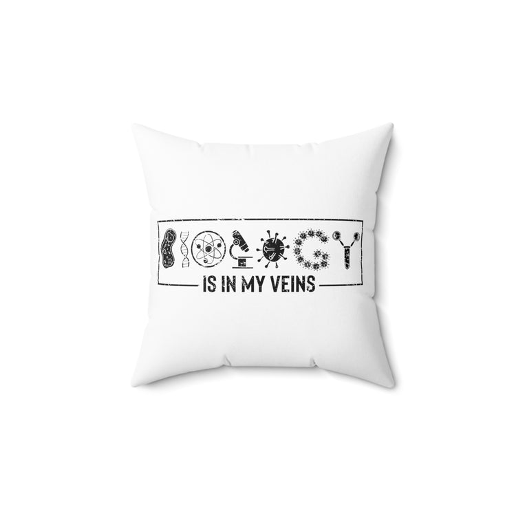 Novelty Living Scientist Technician Technologist Biologist Spun Polyester Square Pillow