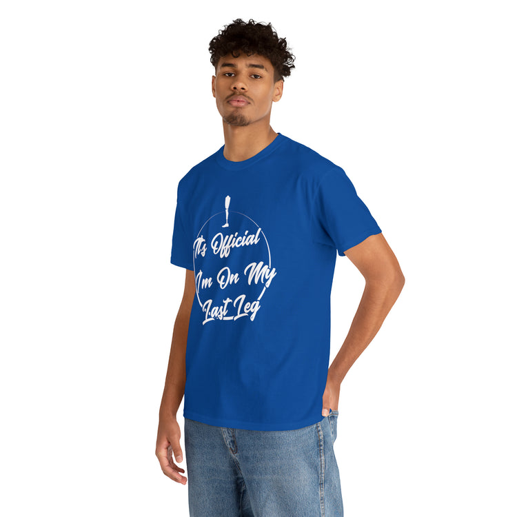 Shirt Funny I'm Left With My Leg Amputee Injured Person Disability T-Shirt Unisex Heavy Cotton Tee