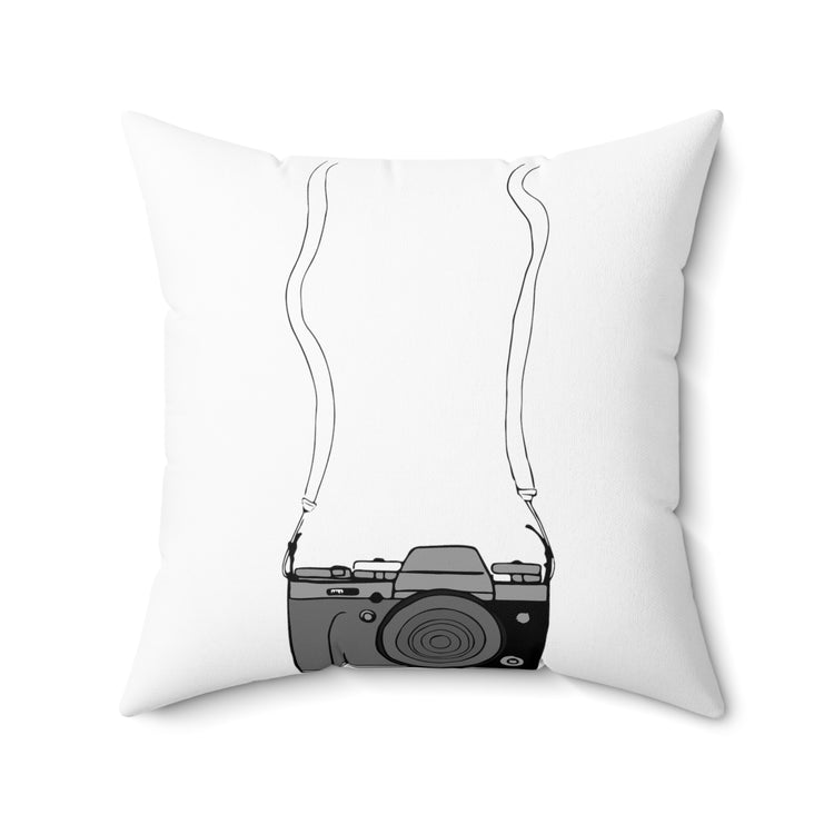 Humorous Photography Enthusiasts Camera Cinematography Fan Spun Polyester Square Pillow