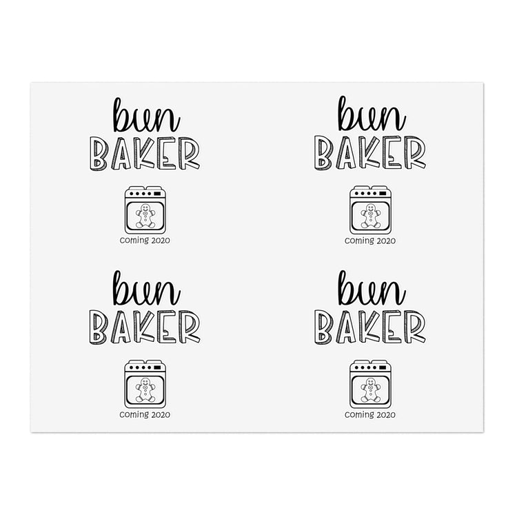 Bun Baker and Bun Maker New Dad and Future Sticker Sheets