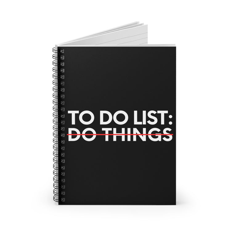 Funny Saying To Do List Do Nothing Dinner Women Men Joke Husband To Do List Do Nothing Christmas  Spiral Notebook - Ruled Line