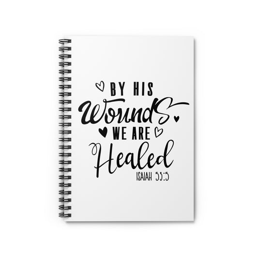 Inspirational Healed Christians Rescued Christianity Beliefs Saying Spiral Notebook - Ruled Line