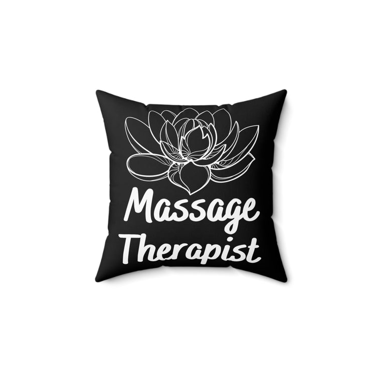 Novelty Masseuse Reflexology Massager Physical Reflexologist Fan Practitioner Spun Polyester Square Pillow