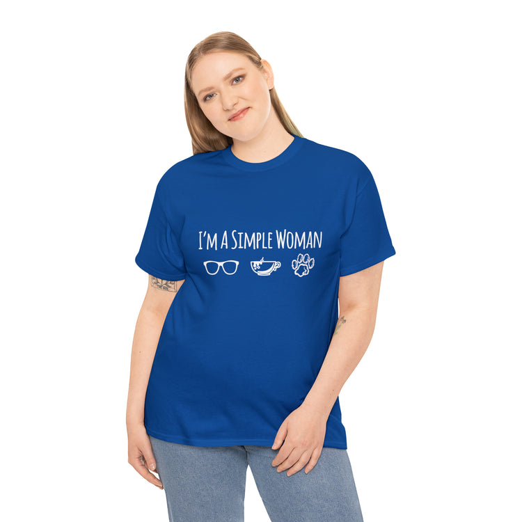 Shirt Funny I'm A Simple Woman Outdoor Enthusiast  Nature Lover T-Shirt Unisex Heavy Cotton Tee