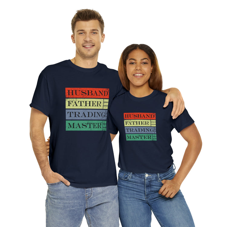 Shirt Funny Husband Trading Experts Gag Unexpected laughter Playful T-Shirt Unisex Heavy Cotton Tee