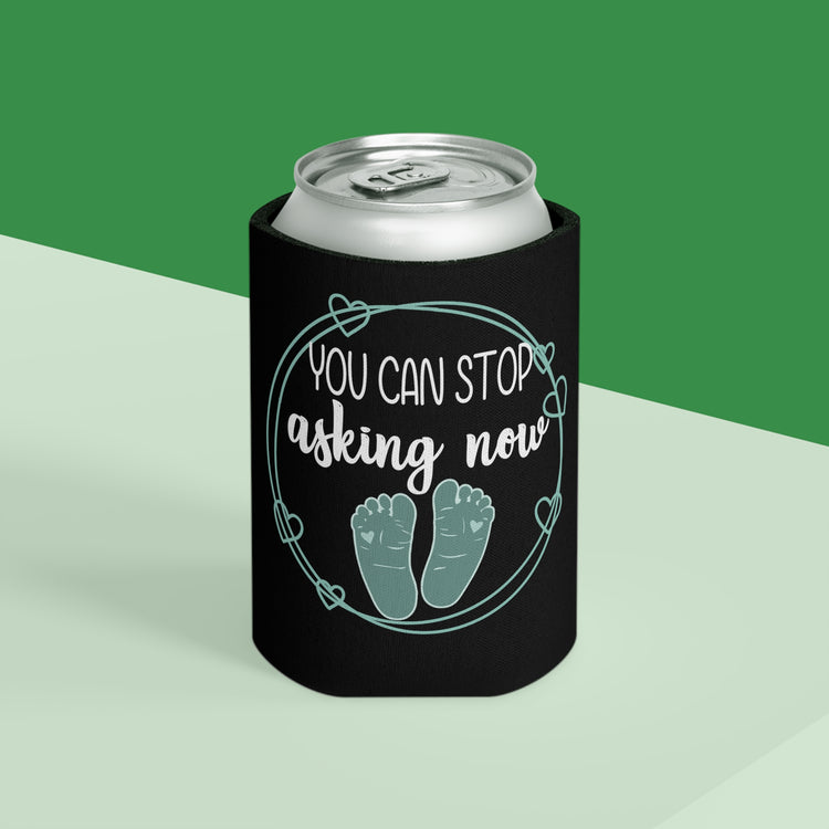 You Can Stop Asking Now Pregnancy Family Reunion New Mom Gift Can Cooler