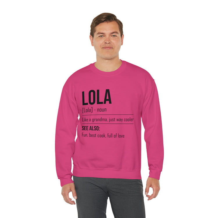 Hilarious Lola's Grandmother Nan Nanny Filipinos Moms Nanna Unisex Crewneck Sweatshirt