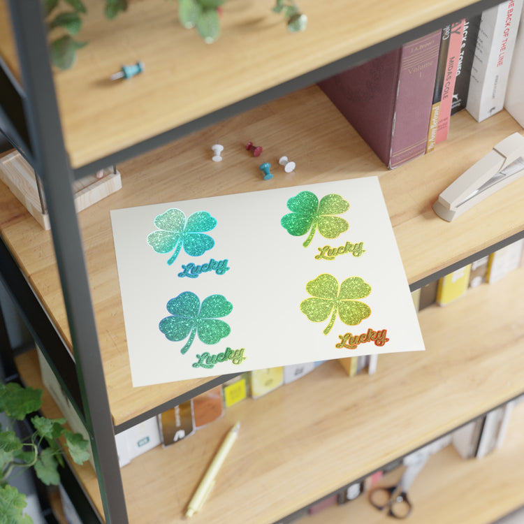 lucky shamrock Sticker Sheets