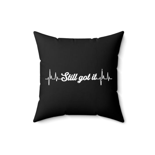 Hilarious Recovering Heartbeats Relieved Statements Humorous Recuperating Spun Polyester Square Pillow