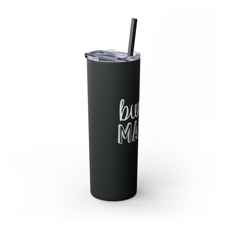 Bun Baker and Bun Maker New Dad and Future Mom Shirts Skinny Tumbler with Straw, 20oz