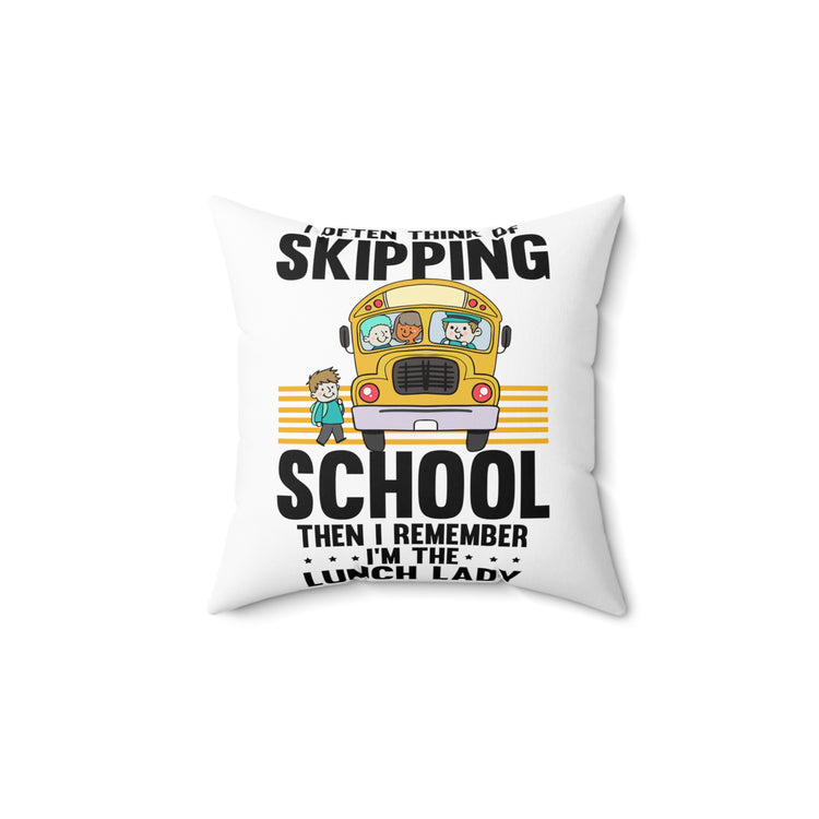 Humorous School Principal Counseling Appreciation Development Spun Polyester Square Pillow