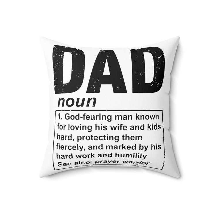 Novelty Christianism Christianity Religious Daddy Parent Spun Polyester Square Pillow