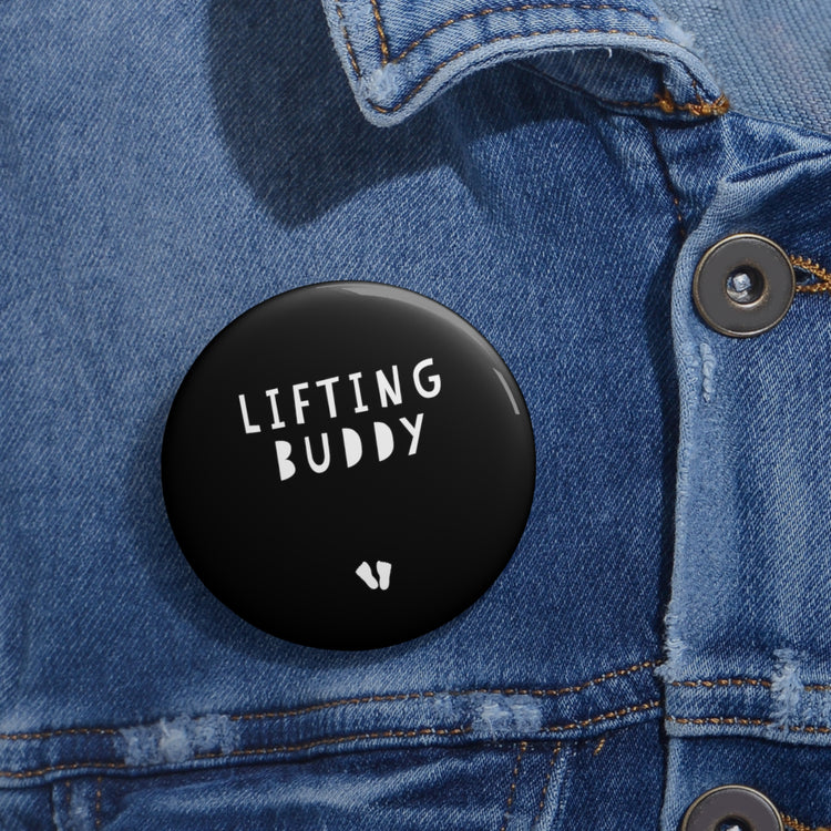 Lifting Buddy Baby Bump Custom Pin Buttons