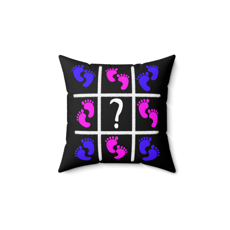 Gender Announcement Party Game Gender Reveal Shirt Spun Polyester Square Pillow