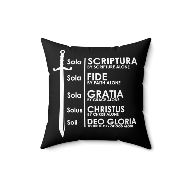 Inspiring Hispanic Renewed Christianity Spanish Religious Uplifting Verses Spun Polyester Square Pillow