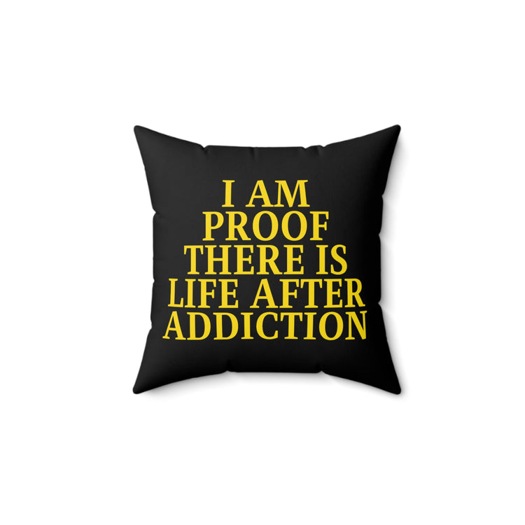 Novelty Uplifting Message Inspirational Motivate Evocative Heartfelt Spun Polyester Square Pillow