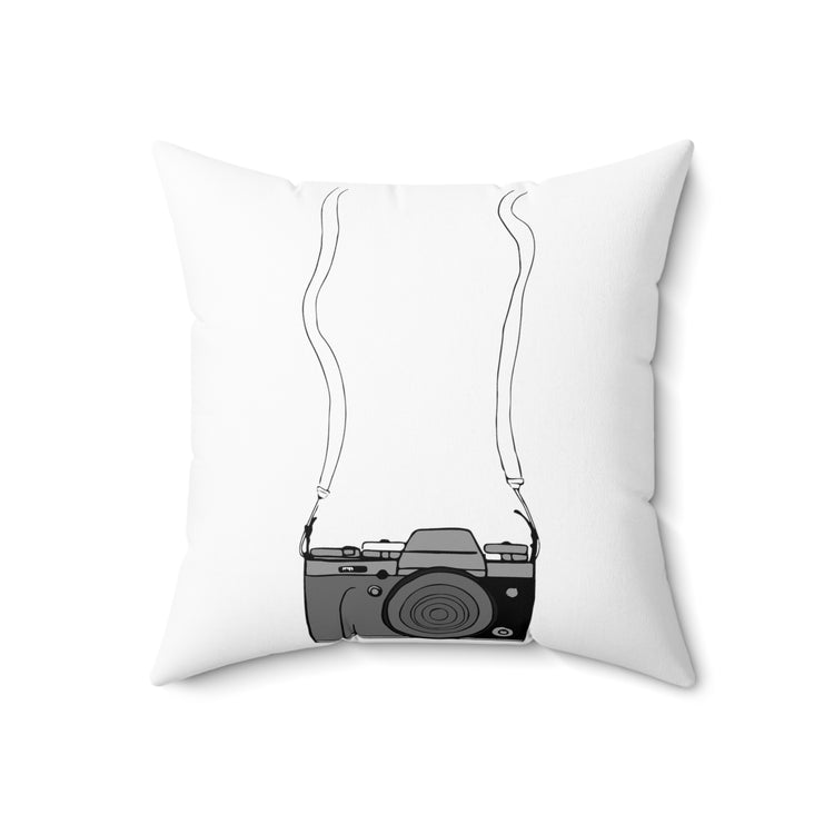 Humorous Photography Enthusiasts Camera Cinematography Fan Spun Polyester Square Pillow