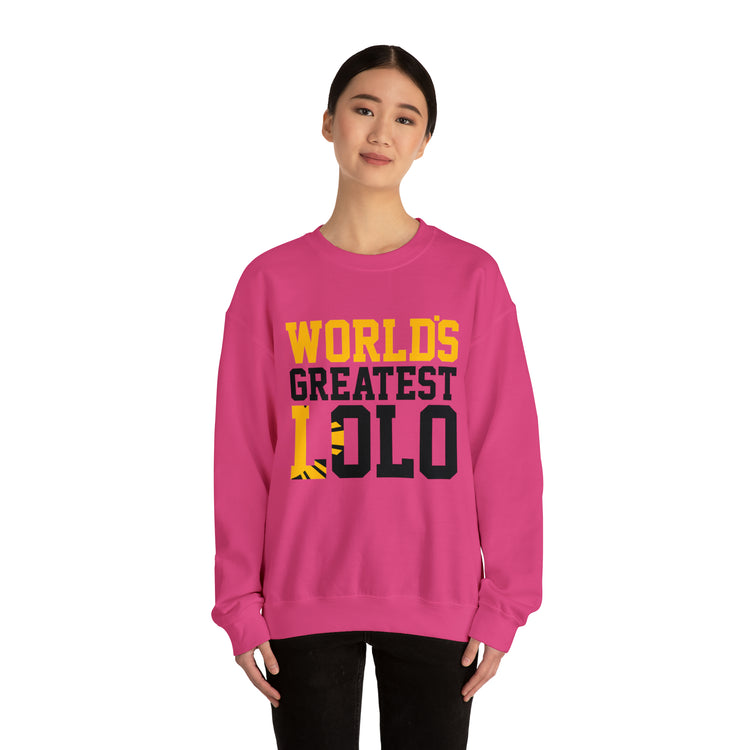 Novelty Filipino Lolo Grandfathers Pinoy Grandpa Graphic Unisex Crewneck Sweatshirt