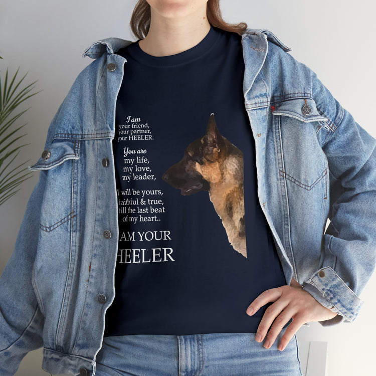 Shirt Funny I'm Your Friend & Heeler Dog Lover Pet Owner Canine T-Shirt Unisex Heavy Cotton Tee