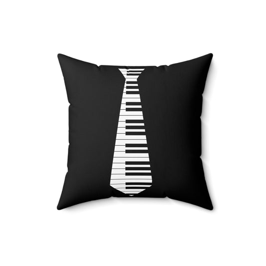 Humorous Pianists Violinist Ties Songwriters Instrumentalists Spun Polyester Square Pillow