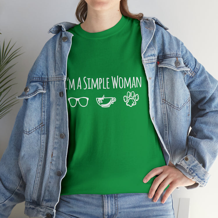 Shirt Funny I'm A Simple Woman Outdoor Enthusiast  Nature Lover T-Shirt Unisex Heavy Cotton Tee