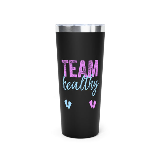 Team Healthy Boy Or Girl Gender Reveal Shirt Copper Vacuum Insulated Tumbler, 22oz