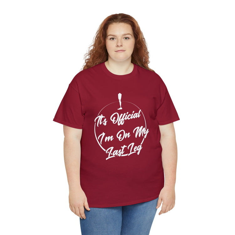 Shirt Funny I'm Left With My Leg Amputee Injured Person Disability T-Shirt Unisex Heavy Cotton Tee