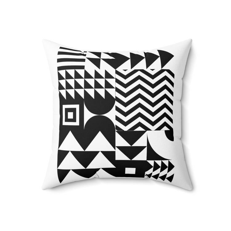 Novelty Geometric Triangle shapes Collection Portraitist Spun Polyester Square Pillow