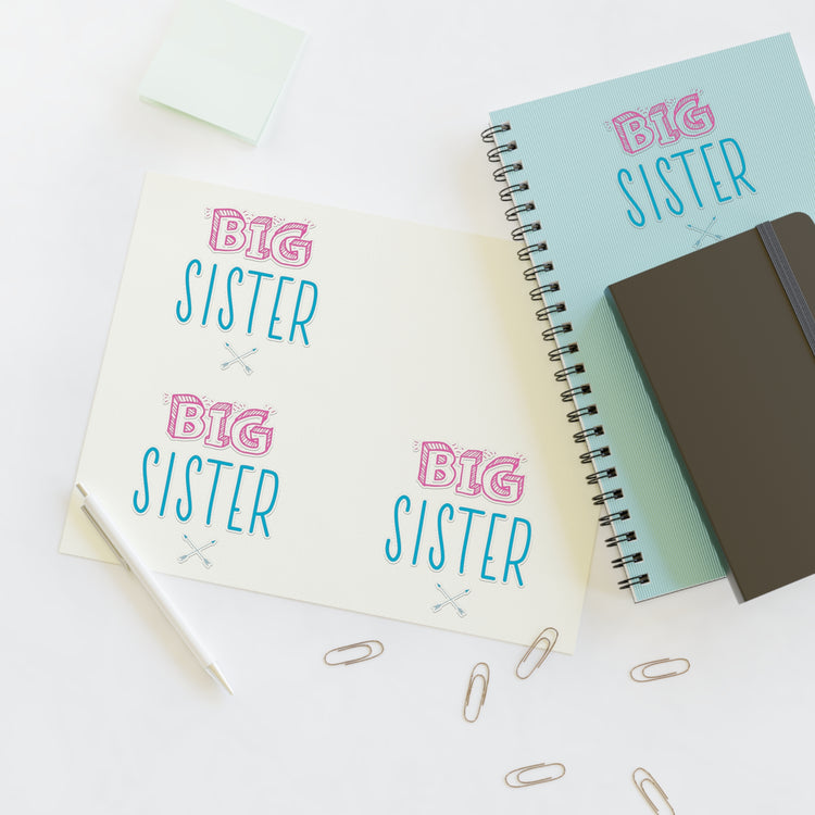 Big Sister Announcement Little Sticker Sheets