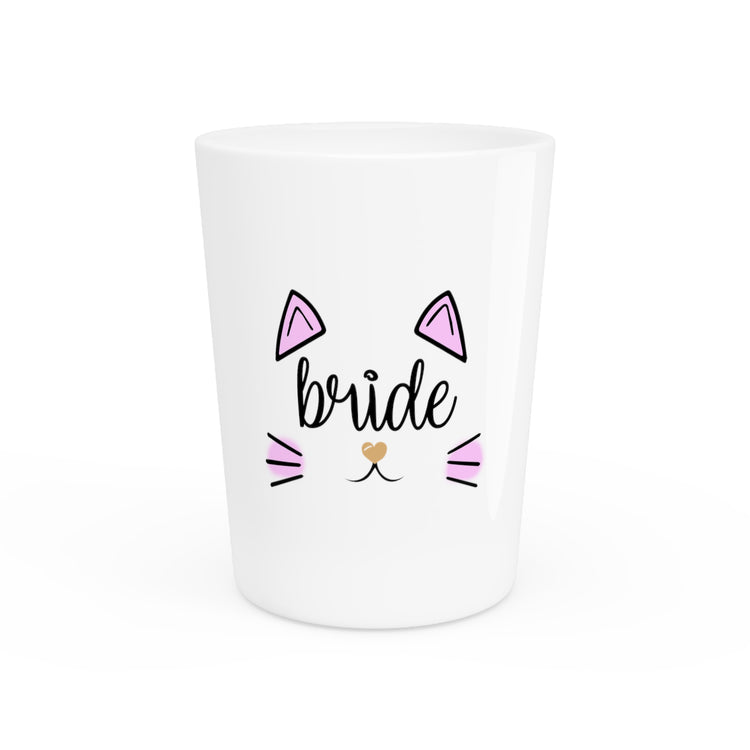 Bride Cat Bachelorette Team Bride Shirt Bridal Party Shower Gift Bridesmaid Shirts Shot Glass