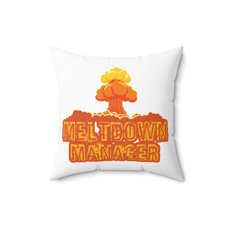 Cute Disaster Administrator Preschools Caregiver Babysitting Spun Polyester Square Pillow