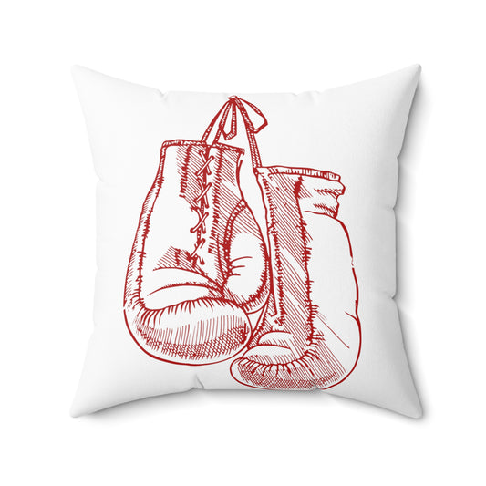 Hilarious Fighters Sparring Boxer Heavyweight Novelty Boxer Spun Polyester Square Pillow