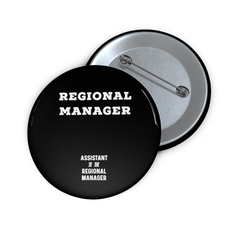 The Regional Manager Future Mom Baby Bump Custom Pin Buttons