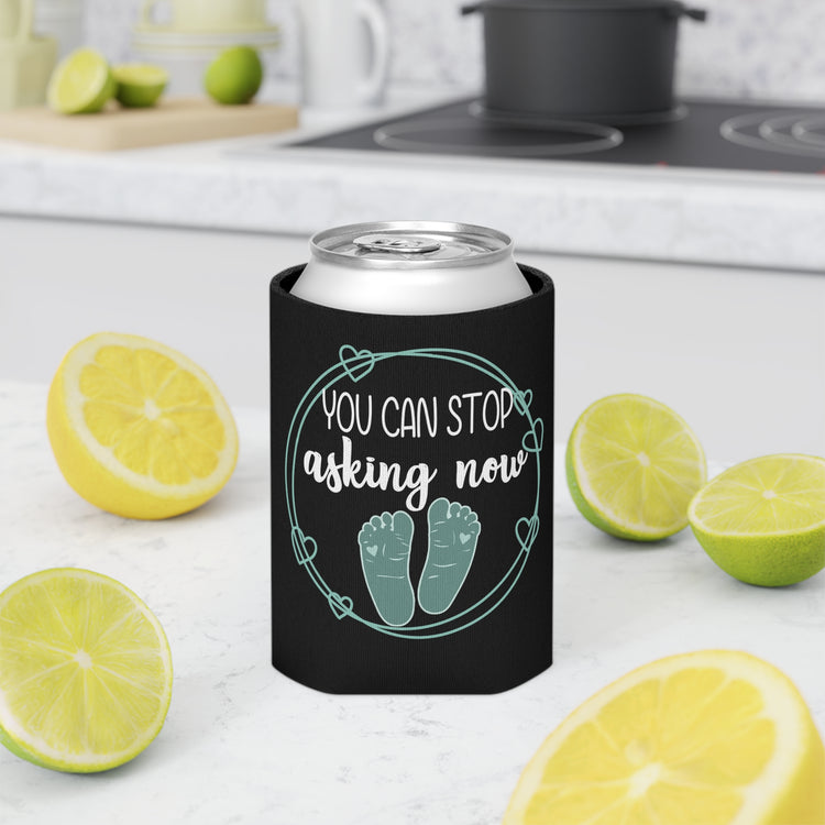 You Can Stop Asking Now Pregnancy Family Reunion New Mom Gift Can Cooler