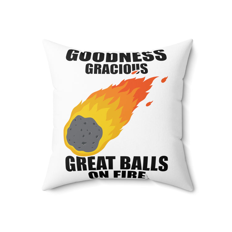 Hilarious Meteors Illustration Stargazers Statements Puns Spun Polyester Square Pillow