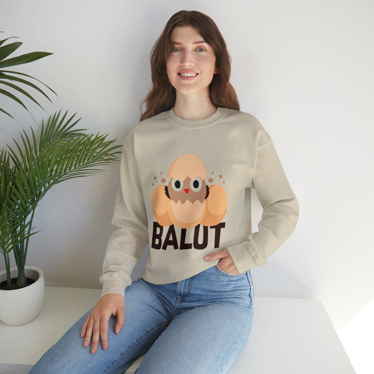 Funny Prideful Filipino Balut Illustration Philippines Balut Unisex Crewneck Sweatshirt