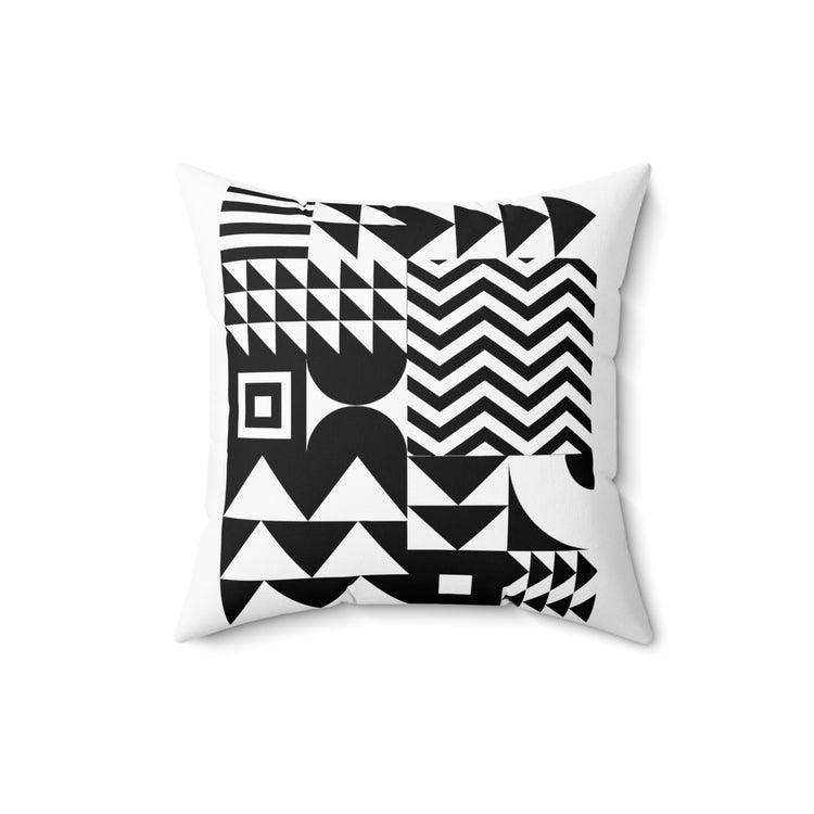 Novelty Geometric Triangle shapes Collection Portraitist Spun Polyester Square Pillow