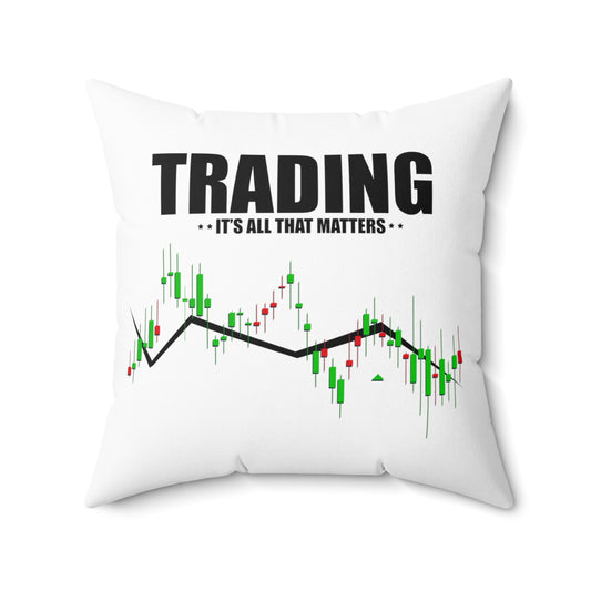 Hilarious Traders Appreciation Investors Graphic Mockeries Spun Polyester Square Pillow