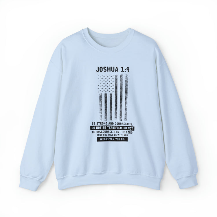 Inspiring USA Flag Joshua Christians Firefighters Catholic Pastor Unisex Crewneck Sweatshirt