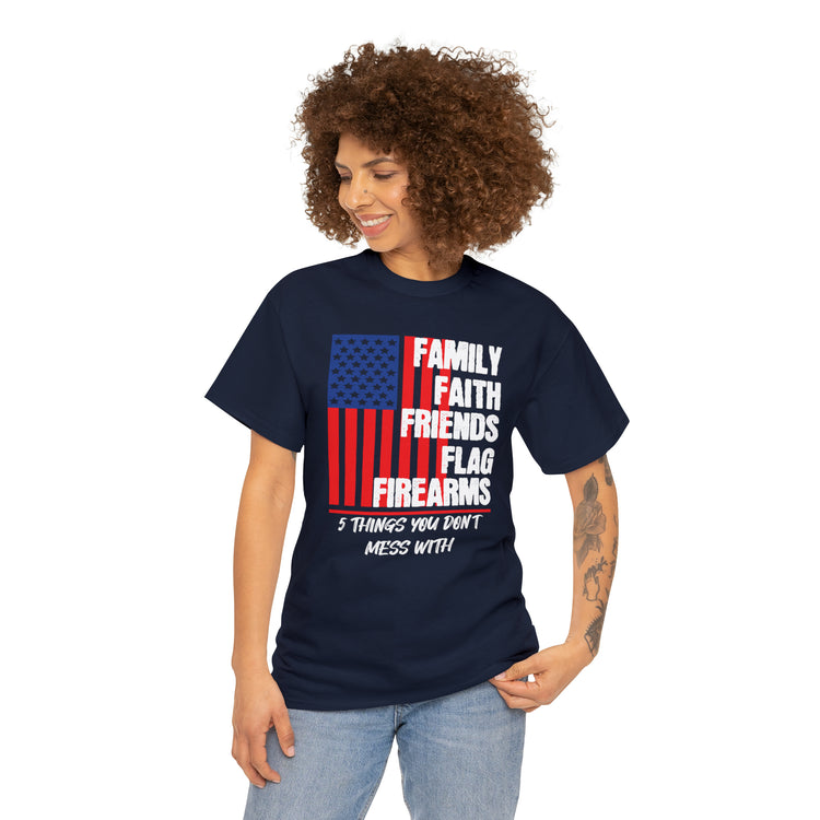 Shirt Vintage Families Faith Friends Servicemen Military Novelty Support Honor Patriotic T-Shirt Unisex Heavy Cotton Tee