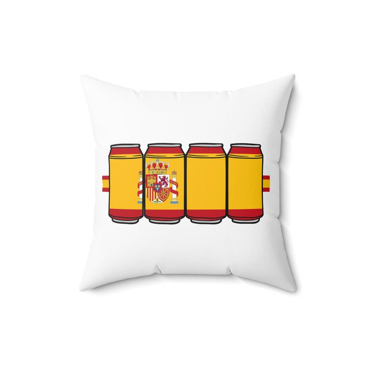 Humorous Nationalistic Alcoholic Beverages Patriotism Brewing Spun Polyester Square Pillow