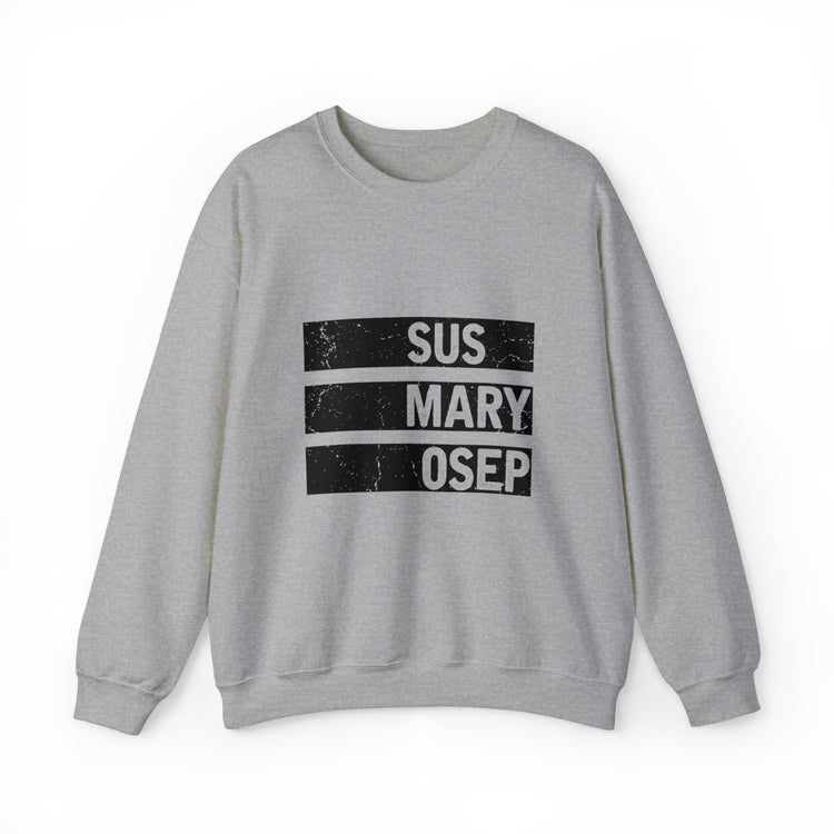 Hilarious SUS MARY OSEP Frustrated Slang Expression Asian Country Crewneck Sweatshirt