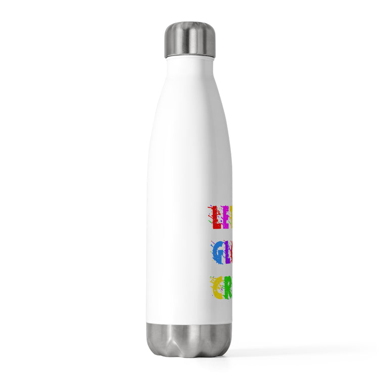 Let's Glow Crazy Vintage Rave Party Festival Goers Men Women Tee Shirt Gift 20oz Insulated Bottle