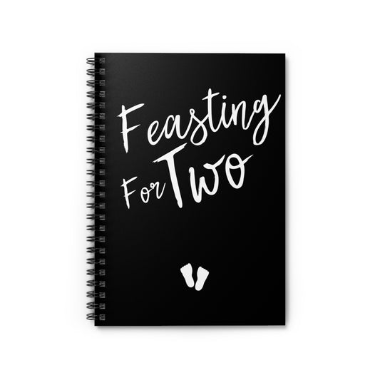 Feasting For Two Tank Top Maternity Clothes Spiral Notebook - Ruled Line
