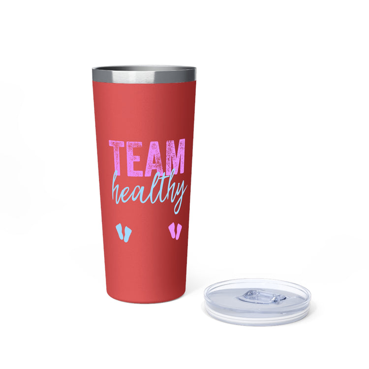 Team Healthy Boy Or Girl Gender Reveal Shirt Copper Vacuum Insulated Tumbler, 22oz